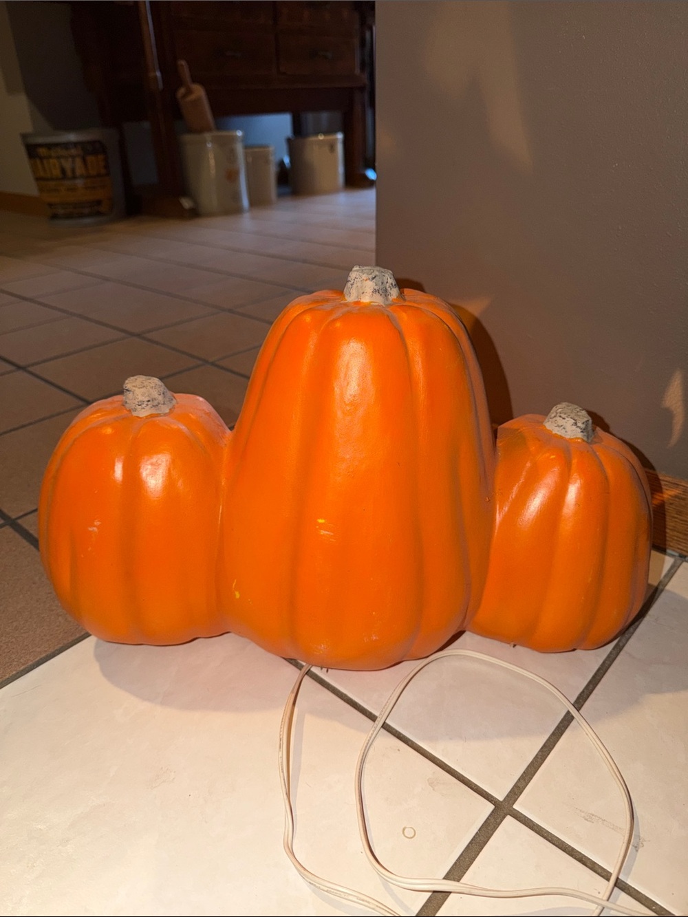 Vtg 1998 The Paper Magic Group Halloween 3 Pumpkin Jack-O-Lantern Light - Picture 4 of 6